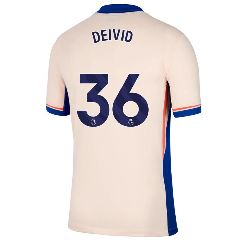 Danxen Heren Deivid Washington #36 Lichtbeige Uitshirt Uittenue 2024/25 T-Shirt