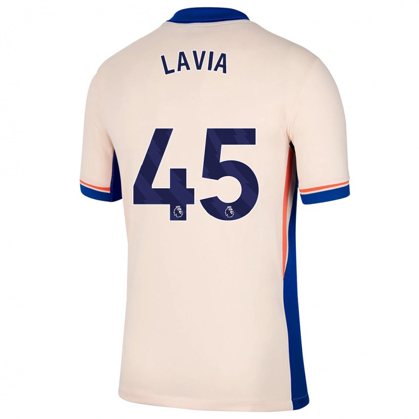 Danxen Heren Roméo Lavia #45 Lichtbeige Uitshirt Uittenue 2024/25 T-Shirt