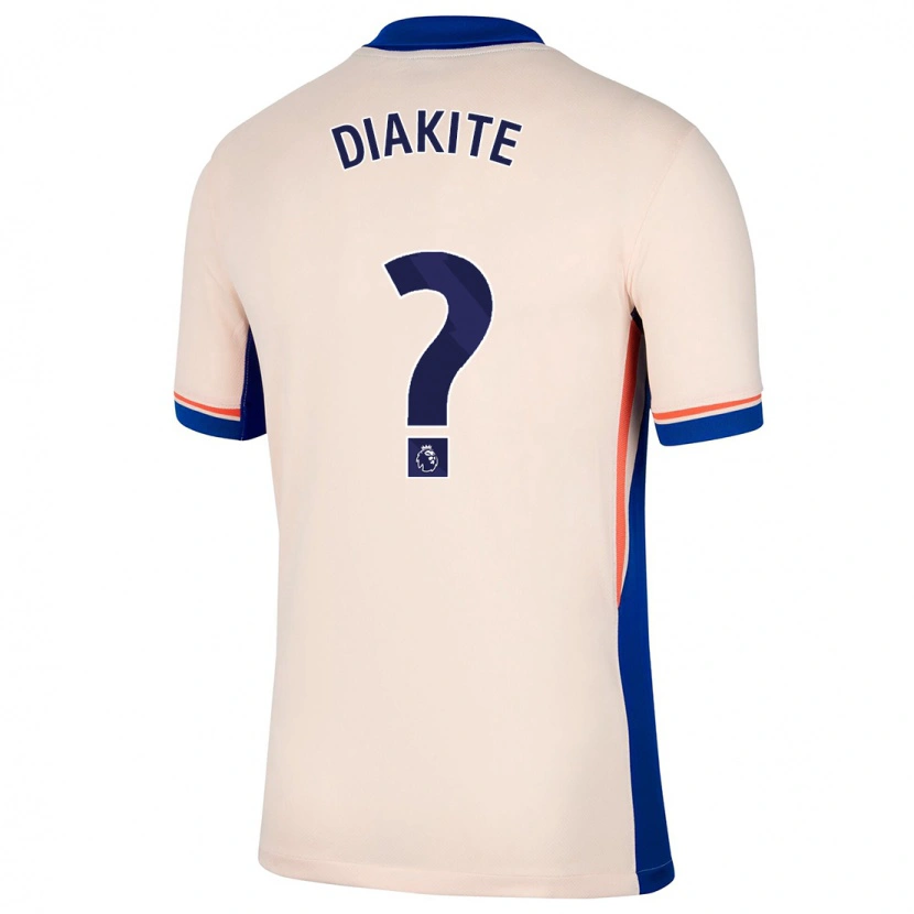 Danxen Heren Calvin Diakite #0 Lichtbeige Uitshirt Uittenue 2024/25 T-Shirt