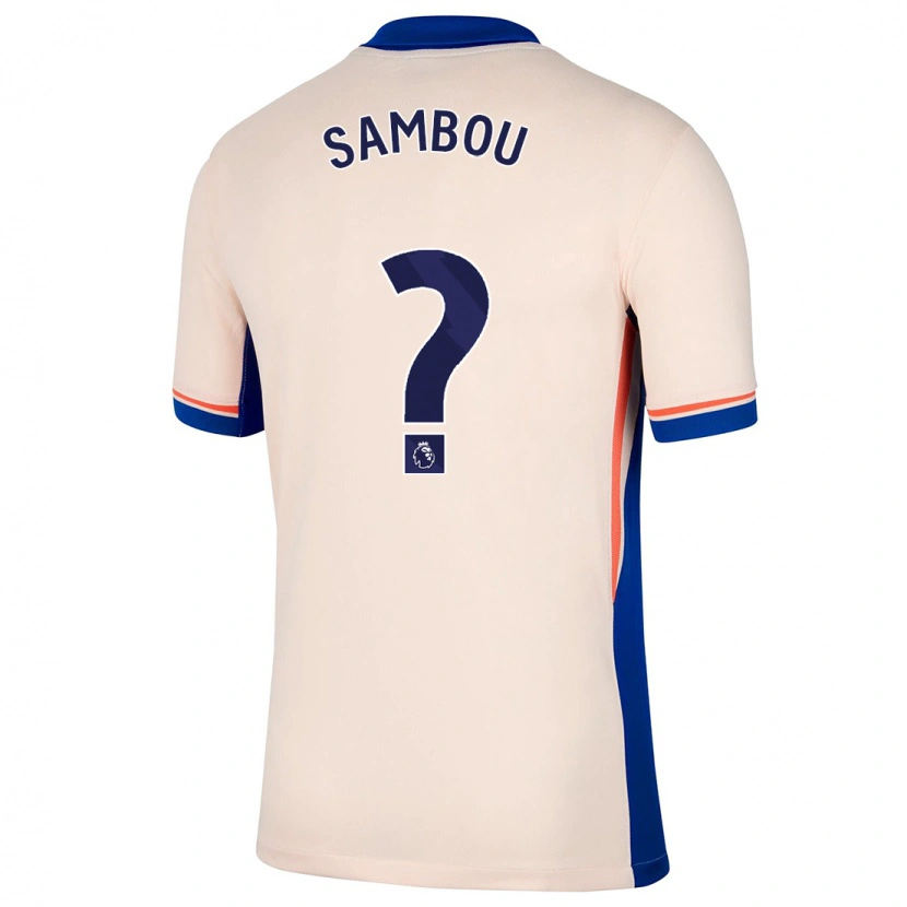 Danxen Heren Gabriel Sambou #0 Lichtbeige Uitshirt Uittenue 2024/25 T-Shirt