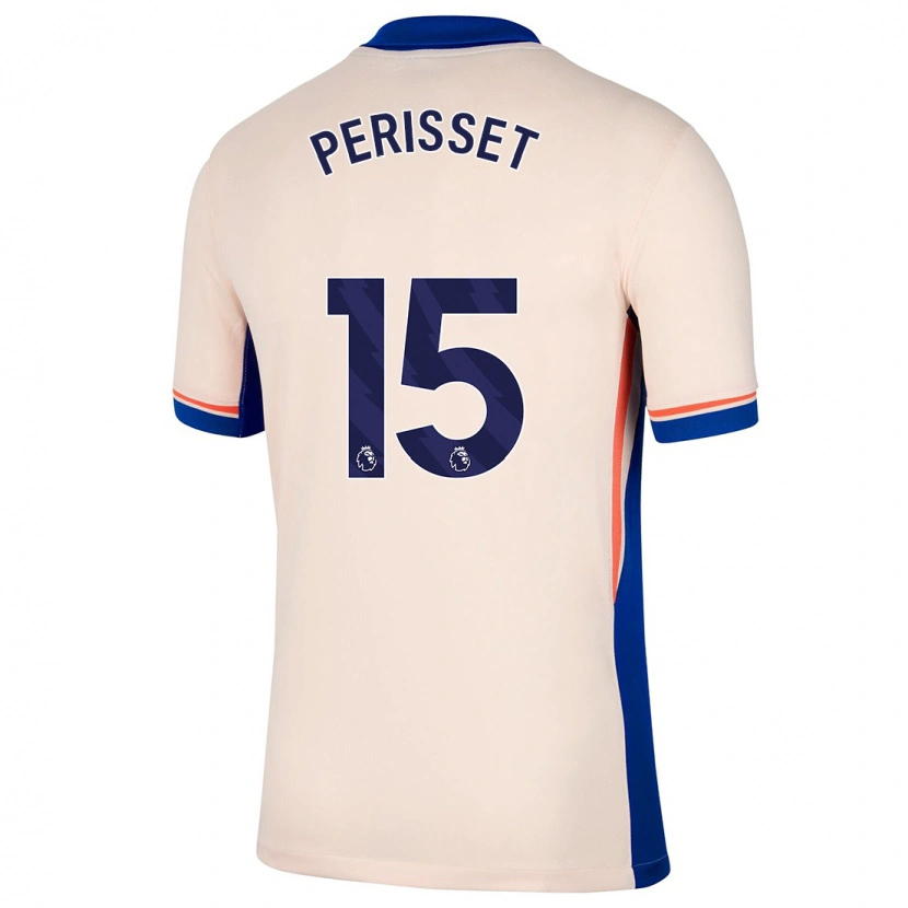 Danxen Heren Ève Périsset #15 Lichtbeige Uitshirt Uittenue 2024/25 T-Shirt