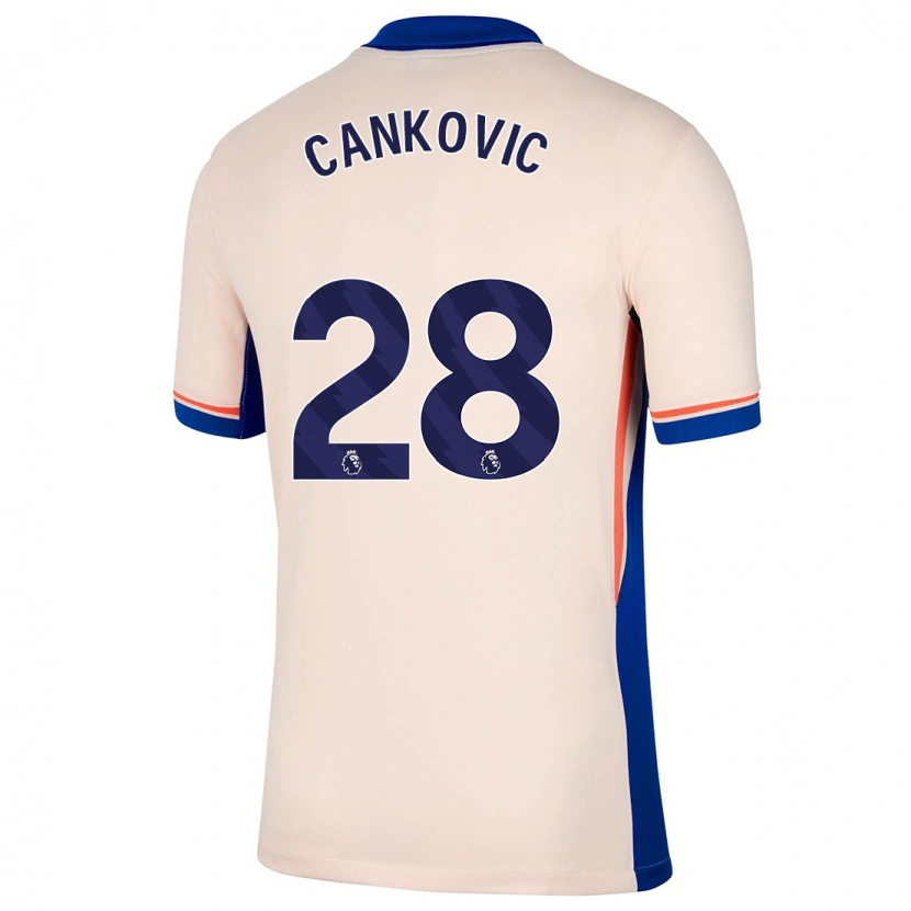 Danxen Heren Jelena Čanković #28 Lichtbeige Uitshirt Uittenue 2024/25 T-Shirt