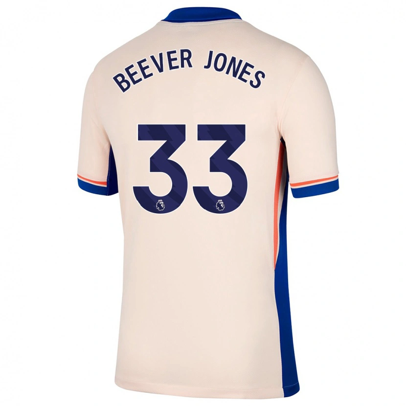 Danxen Heren Aggie Beever-Jones #33 Lichtbeige Uitshirt Uittenue 2024/25 T-Shirt