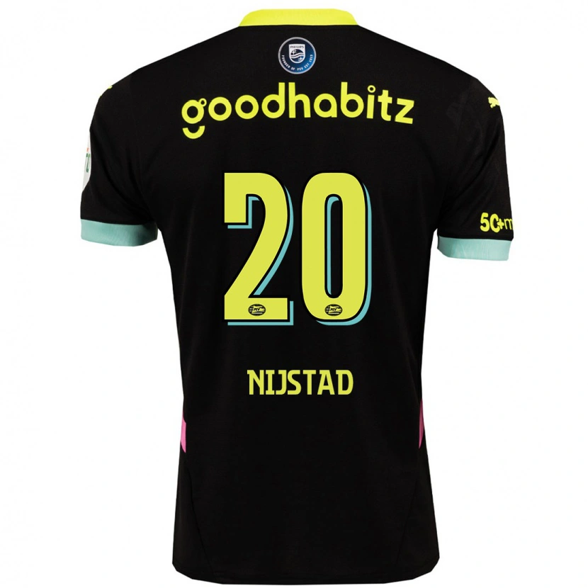 Danxen Heren Nina Nijstad #20 Zwart Geel Uitshirt Uittenue 2024/25 T-Shirt