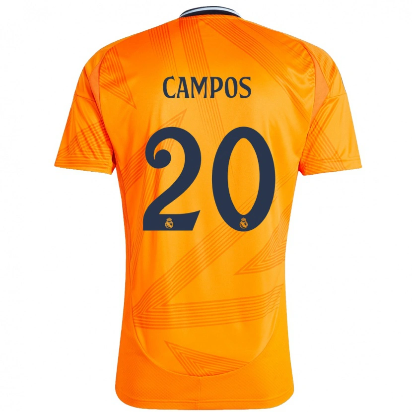 Danxen Heren Andrés Campos #20 Oranje Uitshirt Uittenue 2024/25 T-Shirt