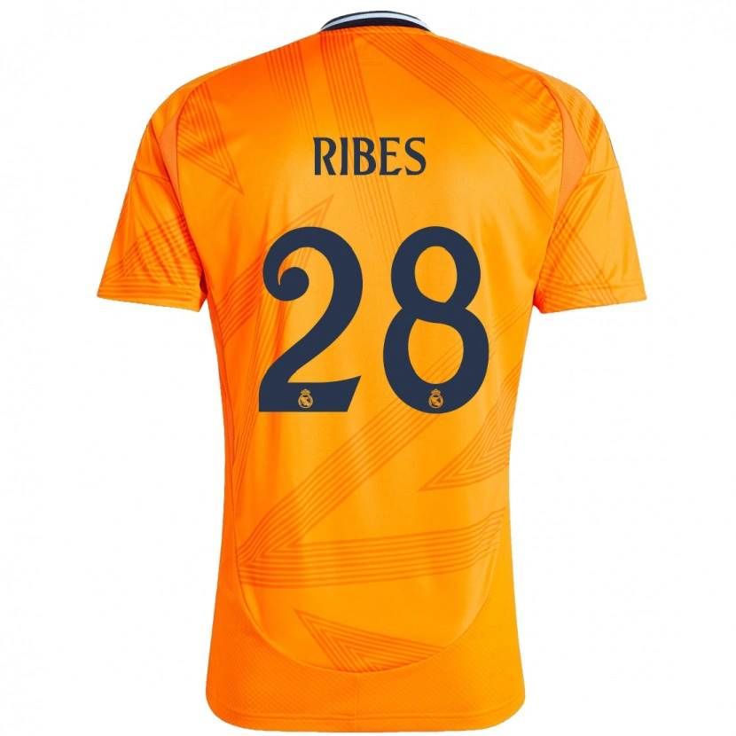 Danxen Heren Kike Ribes #28 Oranje Uitshirt Uittenue 2024/25 T-Shirt