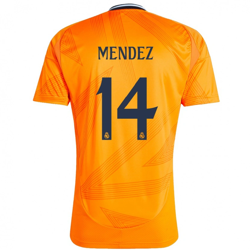 Danxen Heren María Méndez #14 Oranje Uitshirt Uittenue 2024/25 T-Shirt