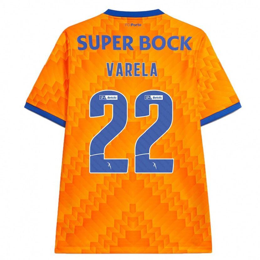 Danxen Heren Alan Varela #22 Oranje Uitshirt Uittenue 2024/25 T-Shirt