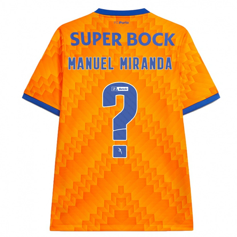 Danxen Heren Manuel Miranda #0 Oranje Uitshirt Uittenue 2024/25 T-Shirt