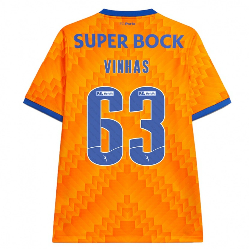 Danxen Heren David Vinhas #63 Oranje Uitshirt Uittenue 2024/25 T-Shirt