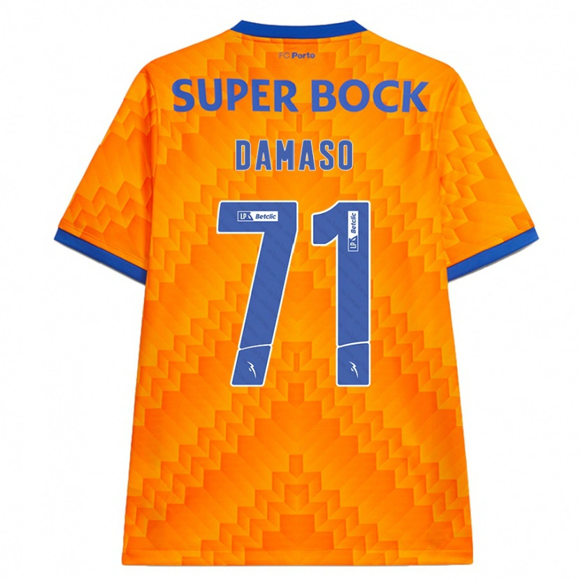 Danxen Heren Nico Damaso #71 Oranje Uitshirt Uittenue 2024/25 T-Shirt