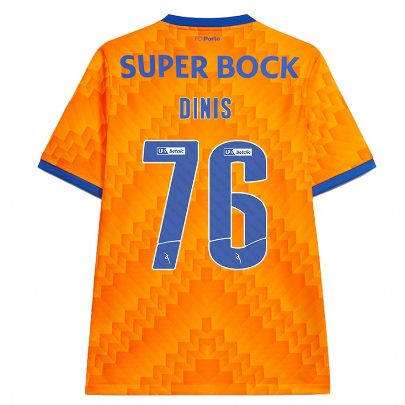 Danxen Heren Dinis #76 Oranje Uitshirt Uittenue 2024/25 T-Shirt