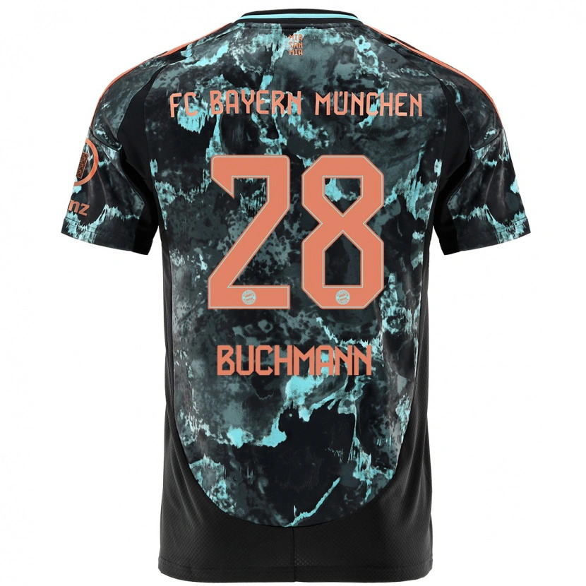 Danxen Heren Tarek Buchmann #28 Zwart Uitshirt Uittenue 2024/25 T-Shirt