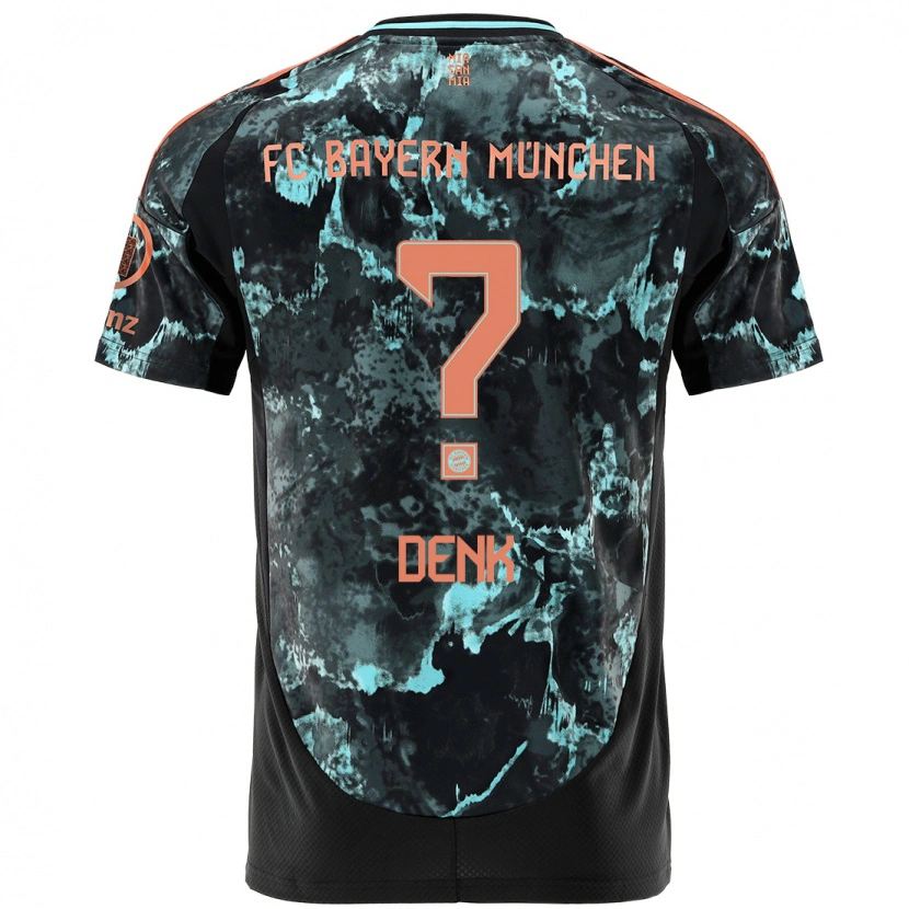 Danxen Heren Luca Denk #0 Zwart Uitshirt Uittenue 2024/25 T-Shirt