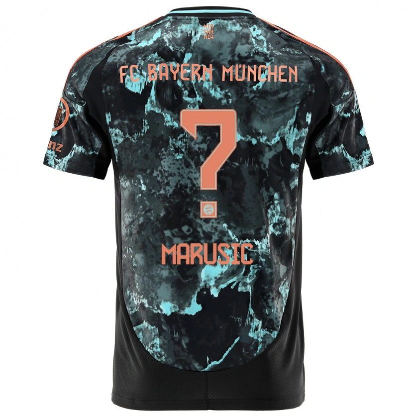 Danxen Heren Gabriel Marusic #0 Zwart Uitshirt Uittenue 2024/25 T-Shirt