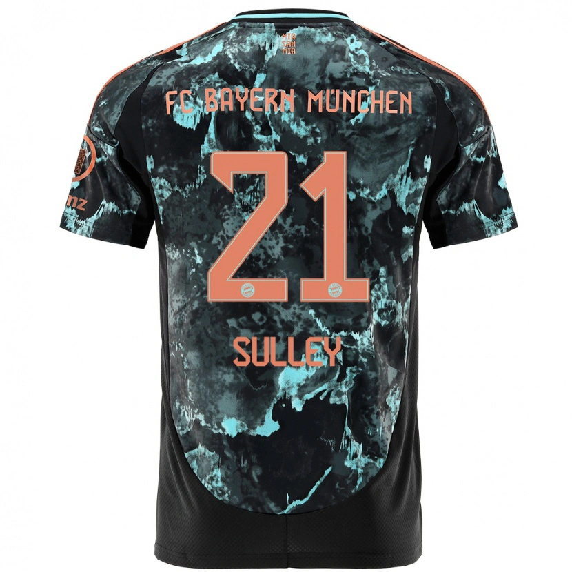 Danxen Heren Williams Baffour Sulley #21 Zwart Uitshirt Uittenue 2024/25 T-Shirt