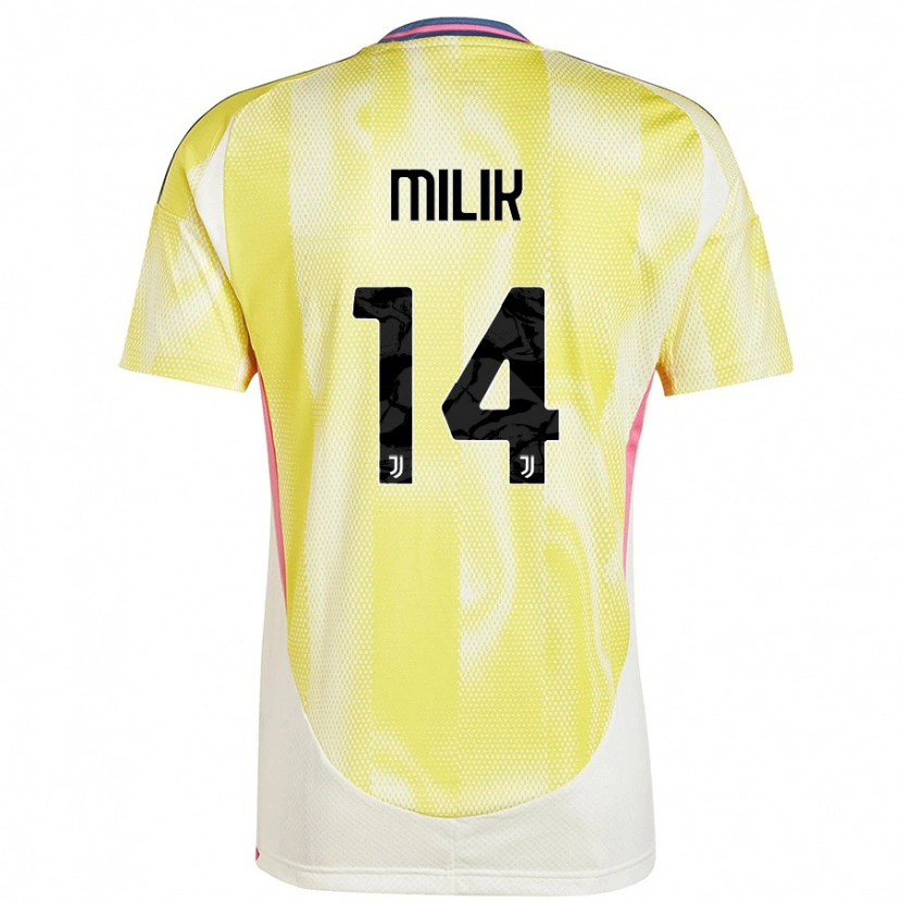 Danxen Heren Arkadiusz Milik #14 Zonnig Geel Uitshirt Uittenue 2024/25 T-Shirt