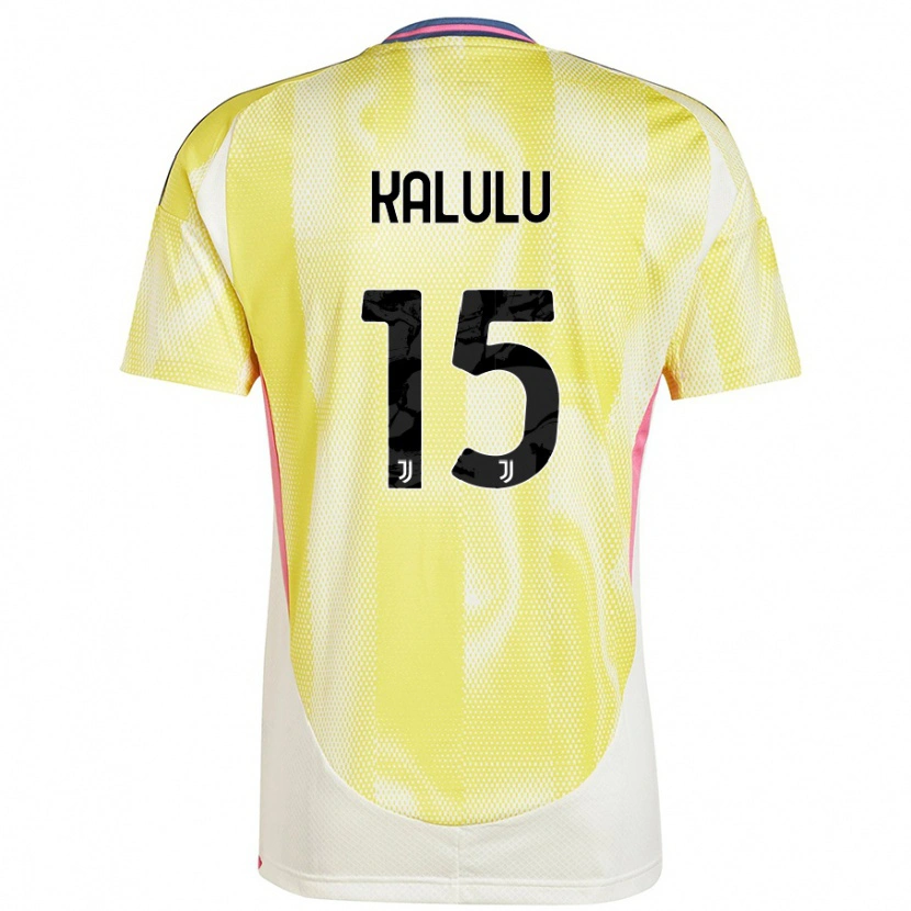 Danxen Heren Pierre Kalulu #15 Zonnig Geel Uitshirt Uittenue 2024/25 T-Shirt