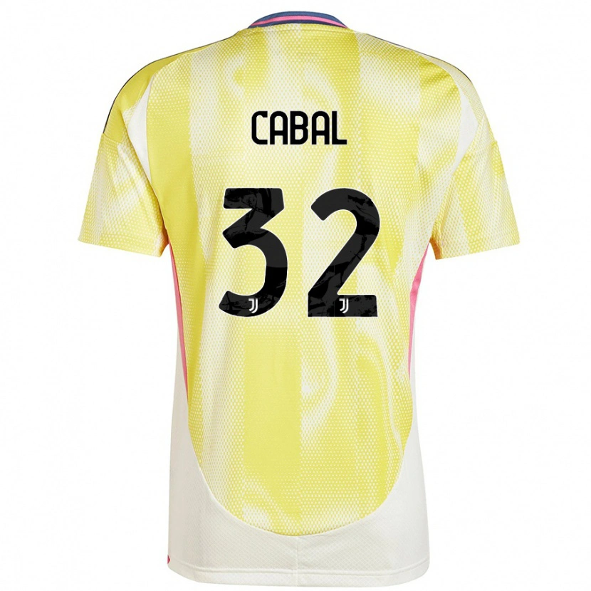 Danxen Heren Juan Cabal #32 Zonnig Geel Uitshirt Uittenue 2024/25 T-Shirt