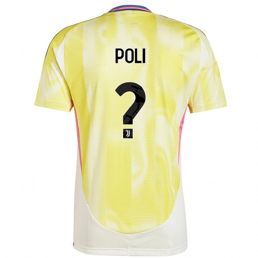 Danxen Heren Fabrizio Poli #0 Zonnig Geel Uitshirt Uittenue 2024/25 T-Shirt