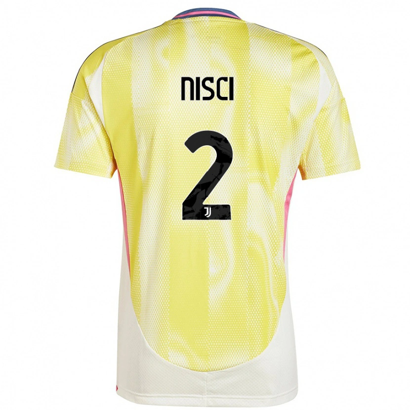 Danxen Heren Alessandro Nisci #2 Zonnig Geel Uitshirt Uittenue 2024/25 T-Shirt