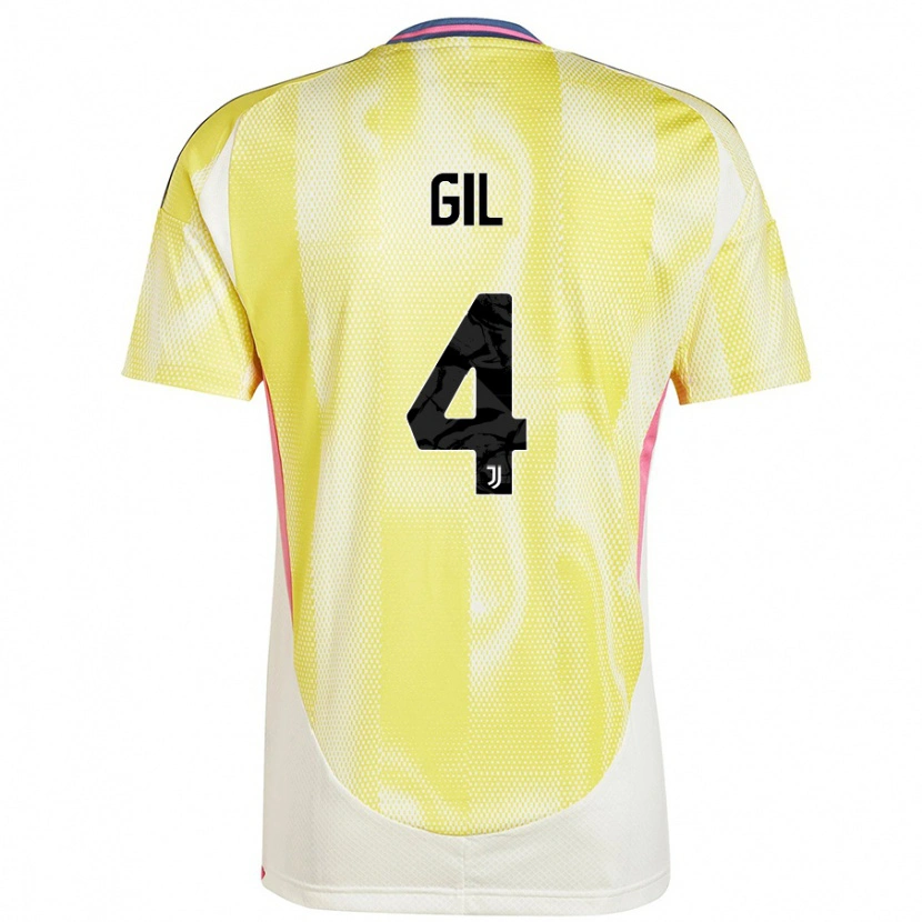 Danxen Heren Javier Gil #4 Zonnig Geel Uitshirt Uittenue 2024/25 T-Shirt