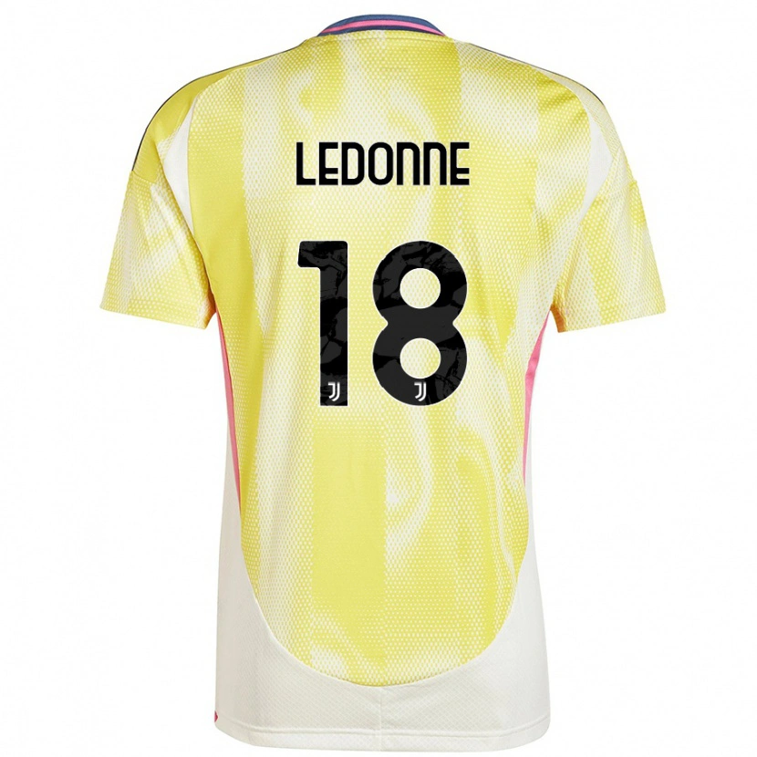 Danxen Heren Nicolò Ledonne #18 Zonnig Geel Uitshirt Uittenue 2024/25 T-Shirt