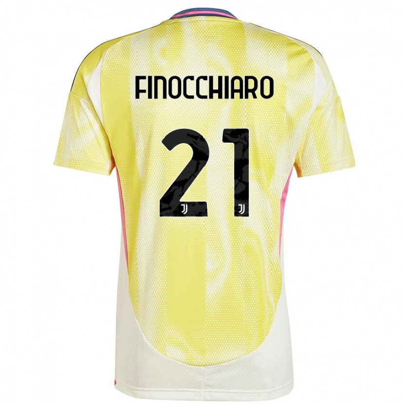 Danxen Heren Gabriele Finocchiaro #21 Zonnig Geel Uitshirt Uittenue 2024/25 T-Shirt