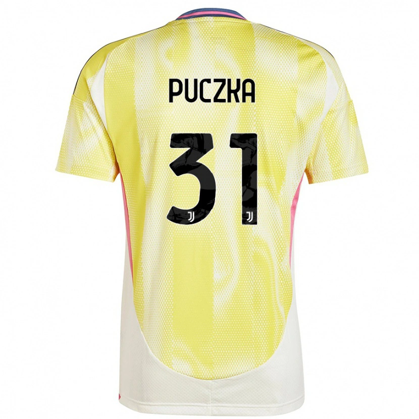 Danxen Heren David Puczka #31 Zonnig Geel Uitshirt Uittenue 2024/25 T-Shirt