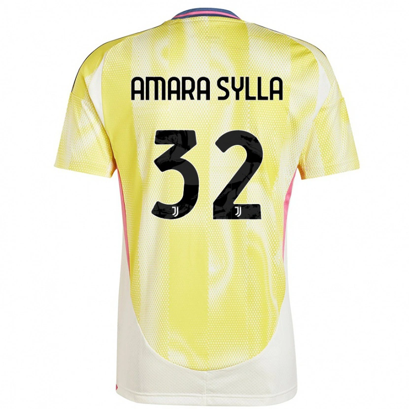 Danxen Heren Idris Amara Sylla #32 Zonnig Geel Uitshirt Uittenue 2024/25 T-Shirt