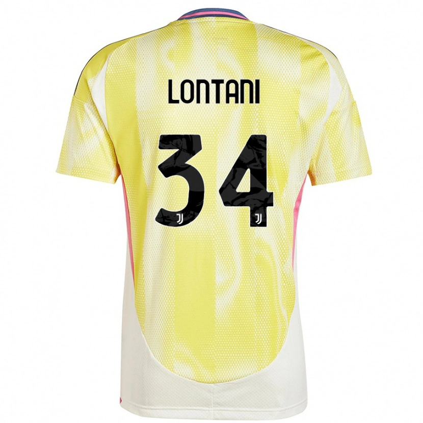 Danxen Heren Matteo Lontani #34 Zonnig Geel Uitshirt Uittenue 2024/25 T-Shirt