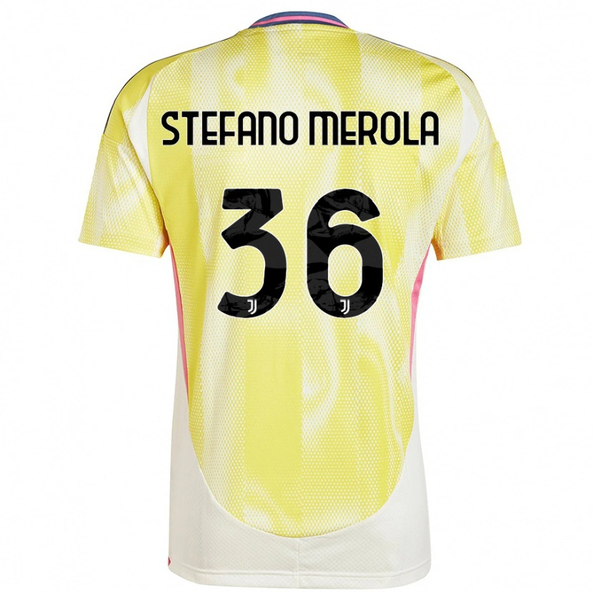 Danxen Heren Antonio Stefano Merola #36 Zonnig Geel Uitshirt Uittenue 2024/25 T-Shirt