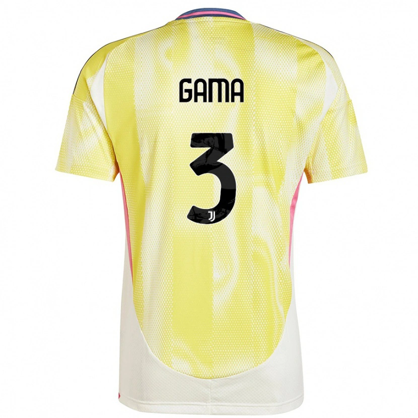 Danxen Heren Sara Gama #3 Zonnig Geel Uitshirt Uittenue 2024/25 T-Shirt