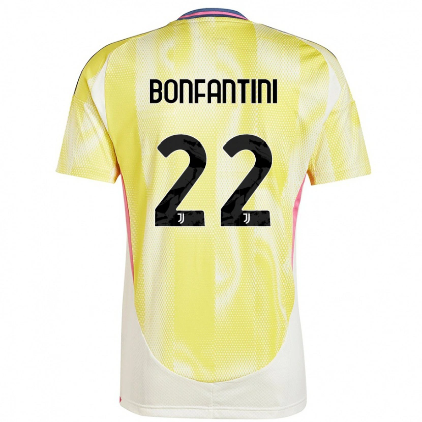 Danxen Heren Agnese Bonfantini #22 Zonnig Geel Uitshirt Uittenue 2024/25 T-Shirt