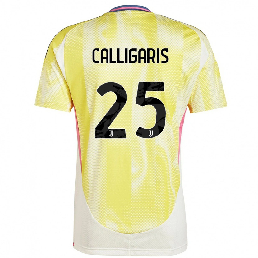 Danxen Heren Viola Calligaris #25 Zonnig Geel Uitshirt Uittenue 2024/25 T-Shirt