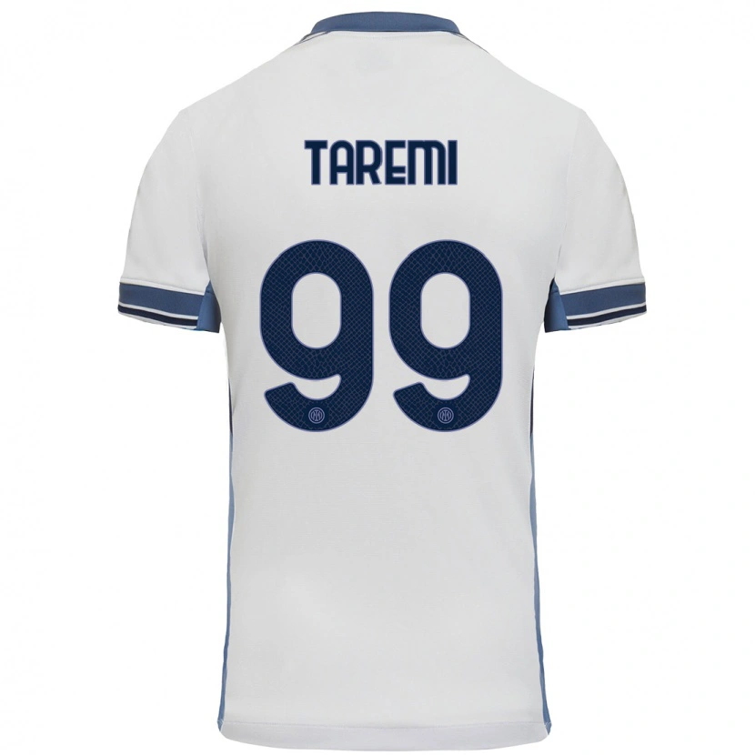 Danxen Heren Mehdi Taremi #99 Wit Grijs Uitshirt Uittenue 2024/25 T-Shirt