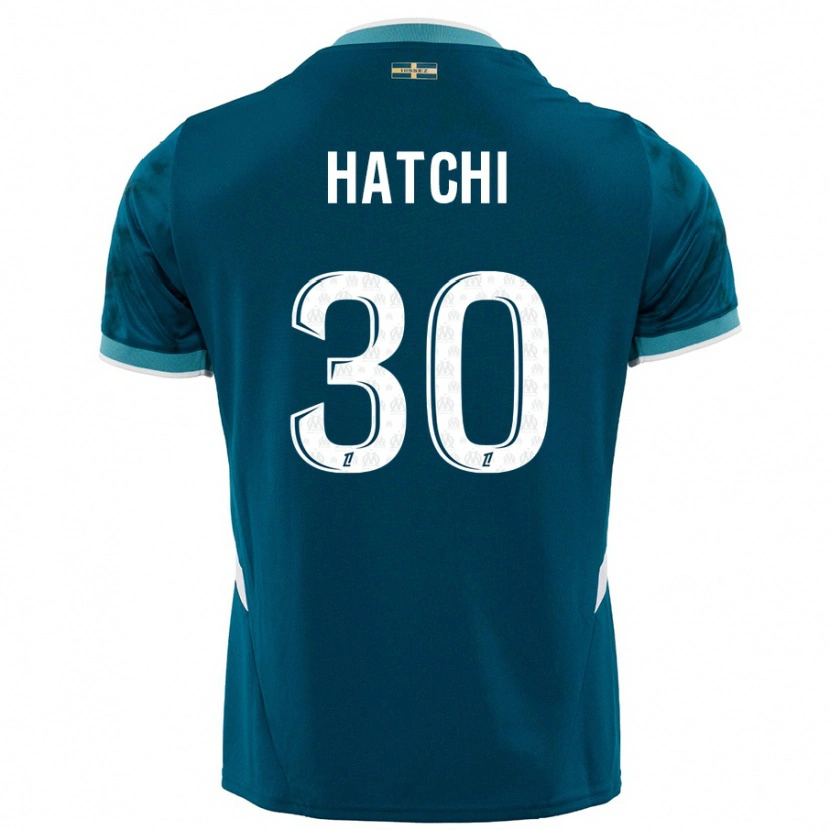 Danxen Heren Anaïs Hatchi #30 Turkoois Blauw Uitshirt Uittenue 2024/25 T-Shirt