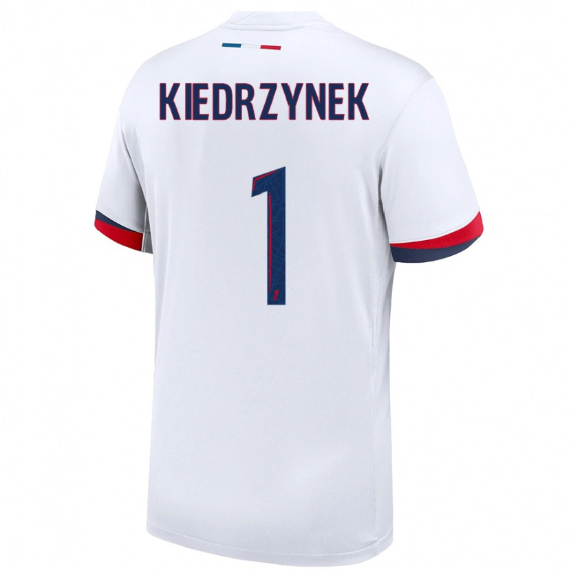 Danxen Heren Katarzyna Kiedrzynek #1 Wit Blauw Rood Uitshirt Uittenue 2024/25 T-Shirt