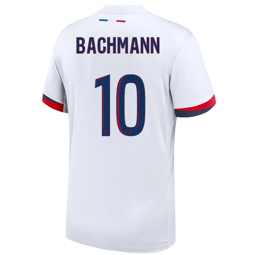 Danxen Heren Ramona Bachmann #10 Wit Blauw Rood Uitshirt Uittenue 2024/25 T-Shirt