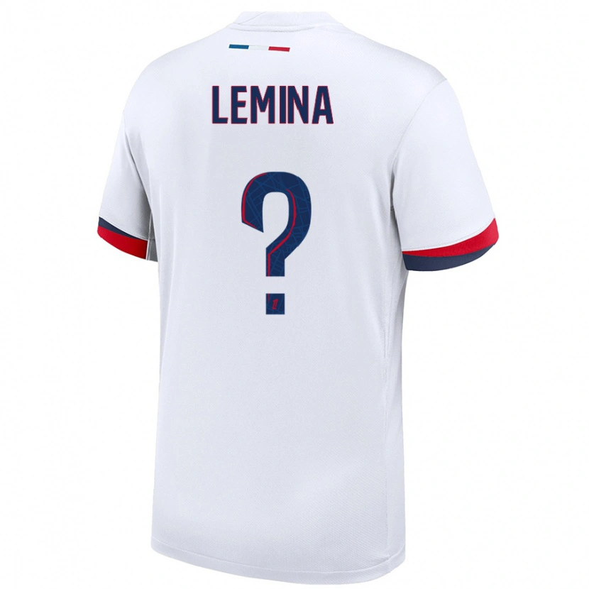 Danxen Heren Noha Lemina #0 Wit Blauw Rood Uitshirt Uittenue 2024/25 T-Shirt