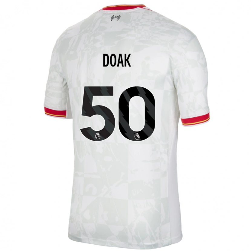 Danxen Heren Ben Doak #50 Wit Rood Zwart Thuisshirt Derde Tenue 2024/25 T-Shirt