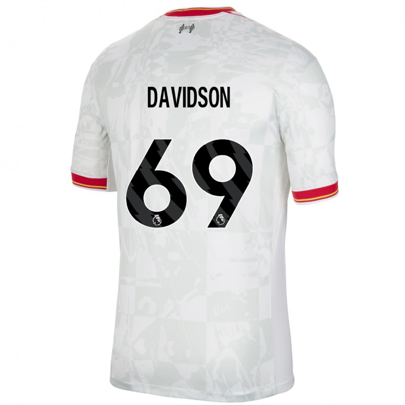 Danxen Heren Josh Davidson #69 Wit Rood Zwart Thuisshirt Derde Tenue 2024/25 T-Shirt