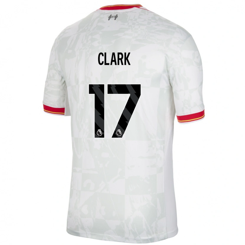 Danxen Heren Jenna Clark #17 Wit Rood Zwart Thuisshirt Derde Tenue 2024/25 T-Shirt