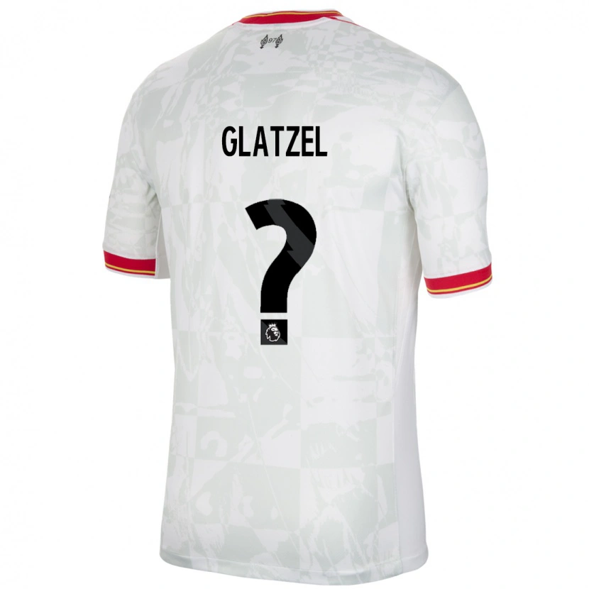 Danxen Heren Paul Glatzel #0 Wit Rood Zwart Thuisshirt Derde Tenue 2024/25 T-Shirt