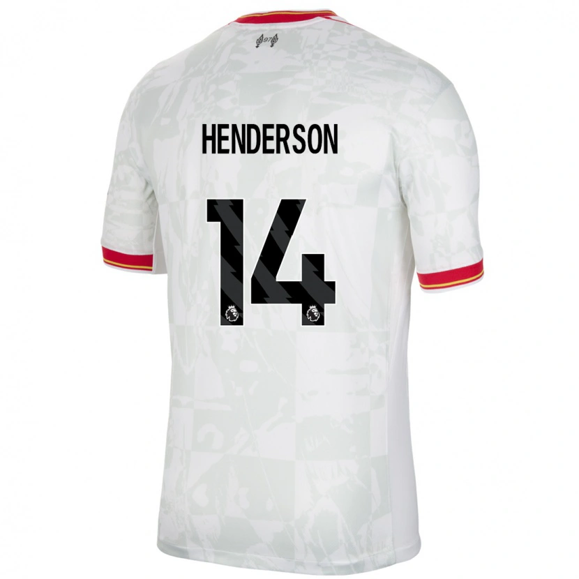 Danxen Heren Henderson #14 Wit Rood Zwart Thuisshirt Derde Tenue 2024/25 T-Shirt