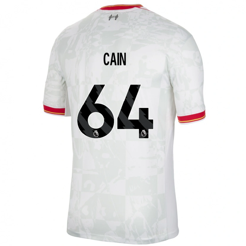 Danxen Heren Jake Cain #64 Wit Rood Zwart Thuisshirt Derde Tenue 2024/25 T-Shirt