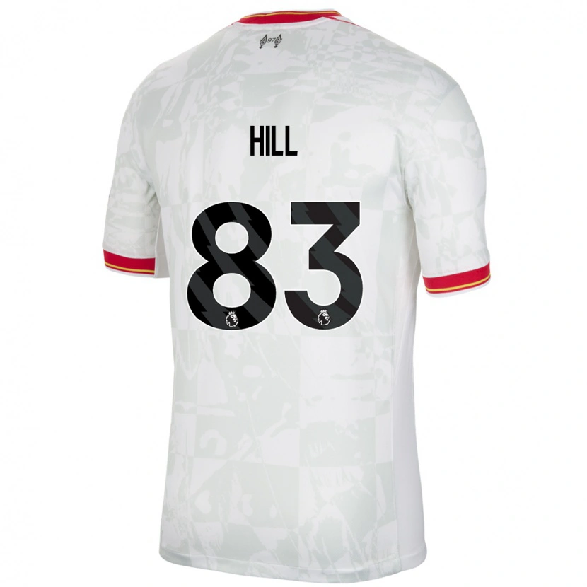 Danxen Heren Thomas Hill #83 Wit Rood Zwart Thuisshirt Derde Tenue 2024/25 T-Shirt