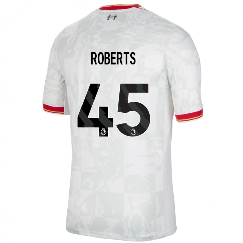 Danxen Heren Iwan Roberts #45 Wit Rood Zwart Thuisshirt Derde Tenue 2024/25 T-Shirt