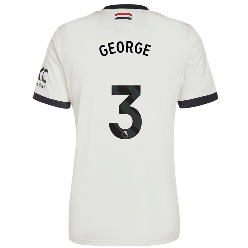 Danxen Heren Gabby George #3 Gebroken Wit Thuisshirt Derde Tenue 2024/25 T-Shirt