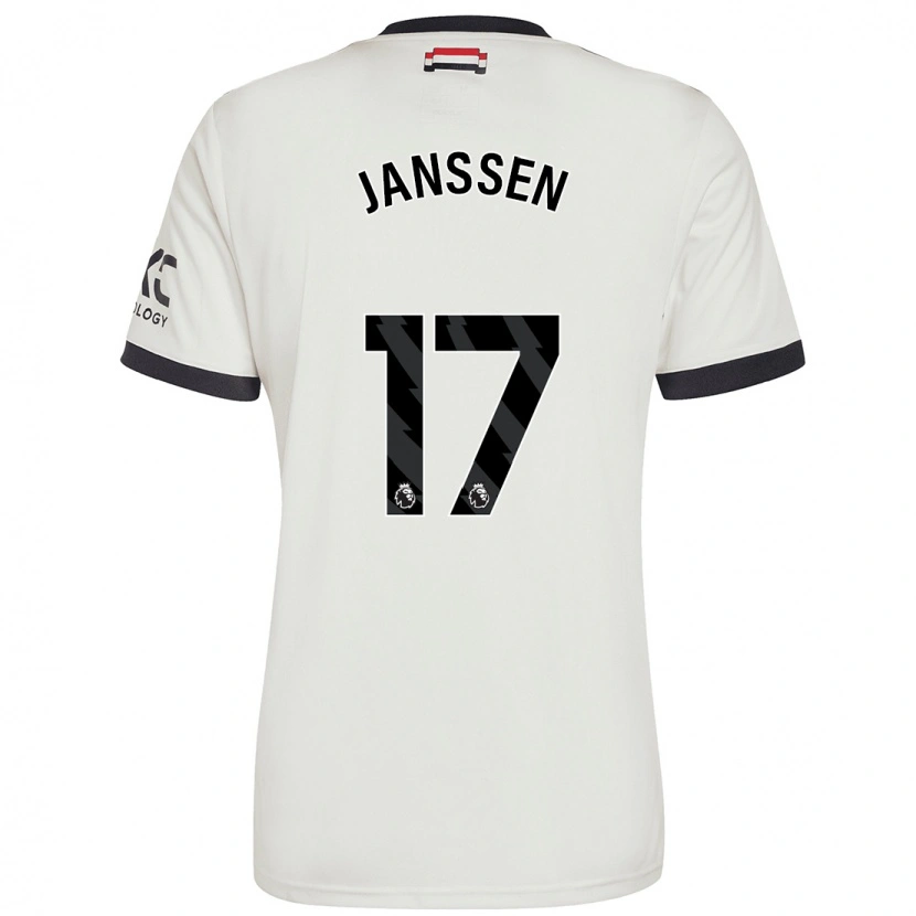 Danxen Heren Dominique Janssen #17 Gebroken Wit Thuisshirt Derde Tenue 2024/25 T-Shirt